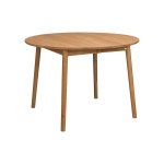 ZigZag table round 110(50)x110cm oak oiled