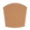 ZigZag cushion chair bonded leather camel